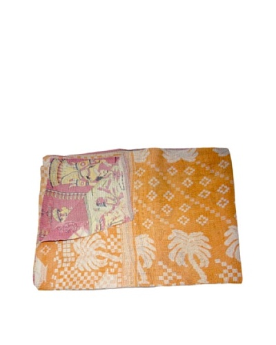 Vintage Kantha Throw Gowri, Multi, 60 x 90