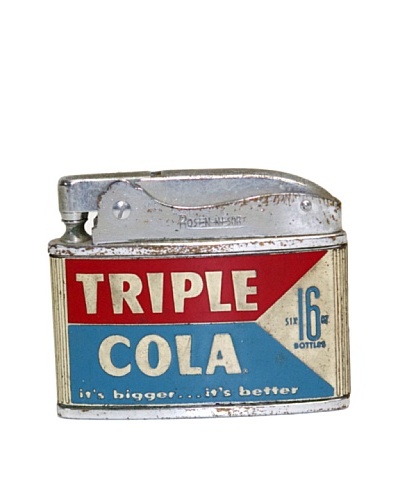 Vintage Circa 1950’s Triple Cola 16-Oz Bottles Advertisement LighterAs You See