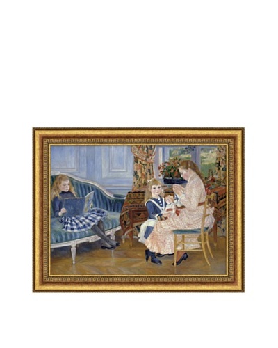 Pierre-Auguste Renoir Children’s Afternoon at Wargemont, 1884 Framed Canvas, 16″ x 22″