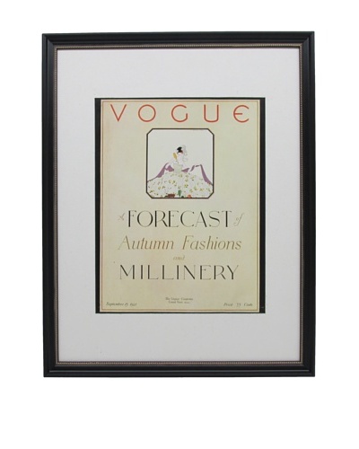 Original Vogue Cover from 1921 by Reinaldo Luza