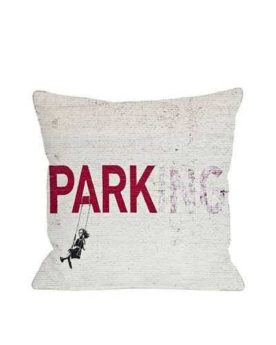 Banksy Parking Pillow