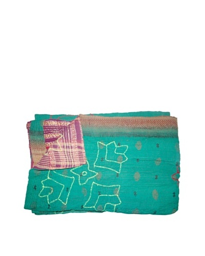 Vintage Kantha Throw, Multi, 60 x 75