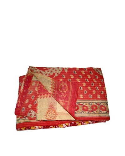 Vintage Hema Kantha Throw, Multi, 60 x 90