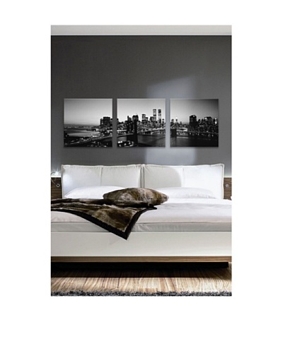 Brooklyn Bridge Panoramic Giclée Canvas Print Triptych