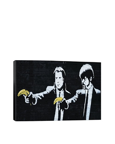 Banksy Pulp Fiction Bananas Canvas Print