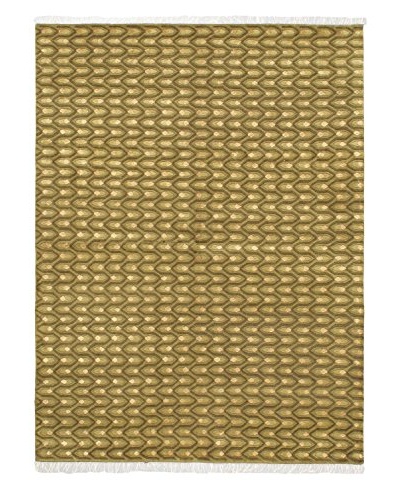 Hand-Knotted Silk Touch Rug, Light Green, 5' 6 x 7' 8