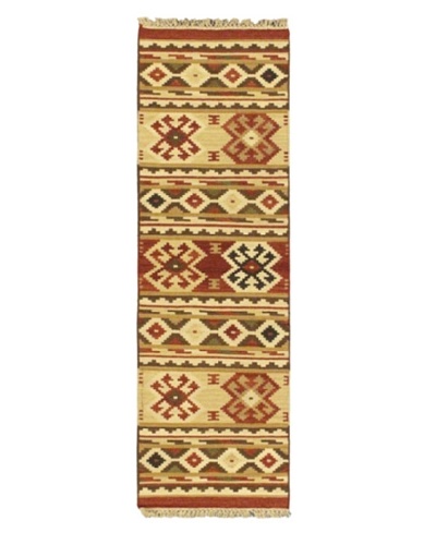 Anatolian Kilim Casual Kilim, Cream, 2' x 6' 7 Runner