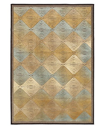 Braque Rug, Light Blue/Light Brown, 5′ 3″ x 7′ 7″