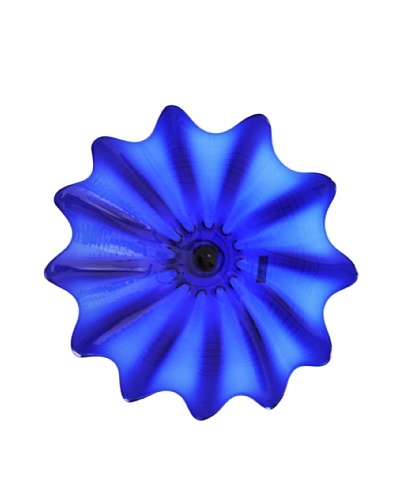 Hand Blown Glass Royal Blue Plate