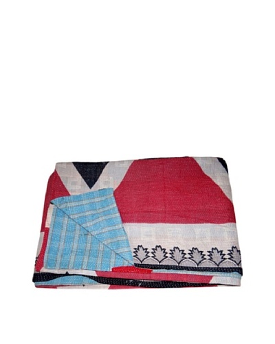 Vintage Kantha Throw Kanti, Multi, 60 x 90