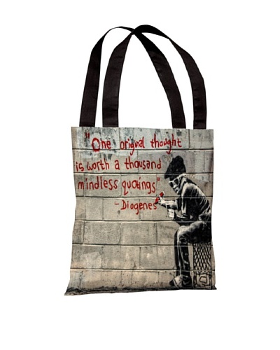 Banksy One Original Thought Tote Bag