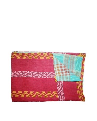 Vintage Kantha Throw, Multi, 60 x 75