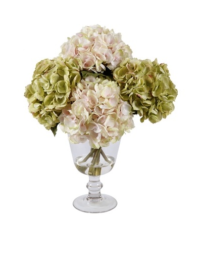22 Hydrangea in Glass Vase