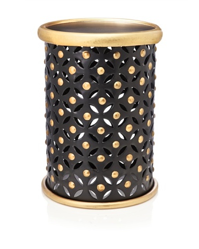 Metal Stool, Black/Gold