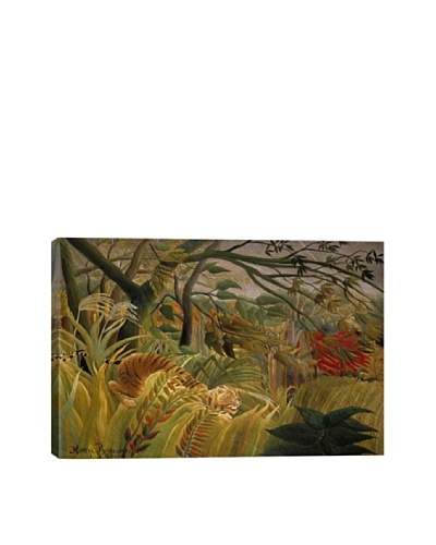 Tiger in a Tropical Storm (Surprised) 1891 by Henri Rousseau Giclée on Canvas