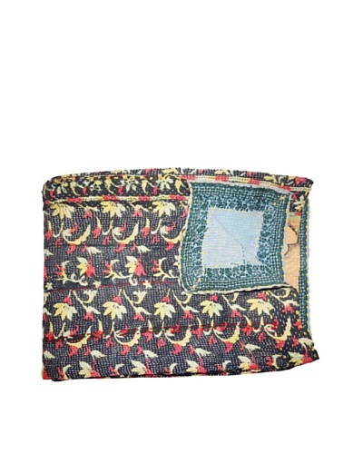 Vintage Kantha Throw, Multi, 60 x 75