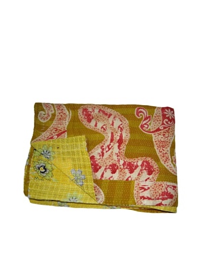 Vintage Preeti Kantha Throw, Multi, 60 x 90