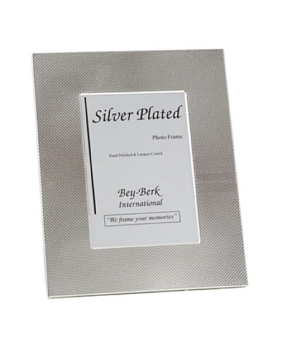 Silver-Plated Picture Frame with Easel Back, 4x6