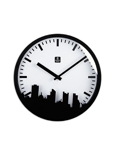 City View Metal Wall Clock, 12