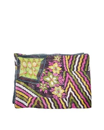 Vintage Kantha Throw, Multi, 60 x 75