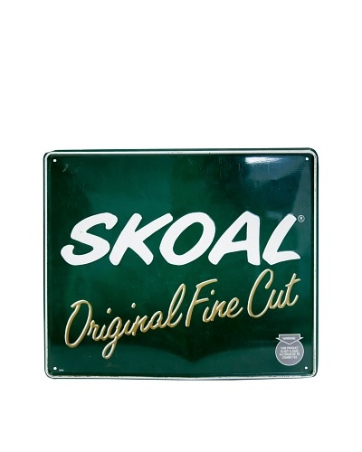 Vintage Circa 1950's Skoal Original Fine Cut Label Sign