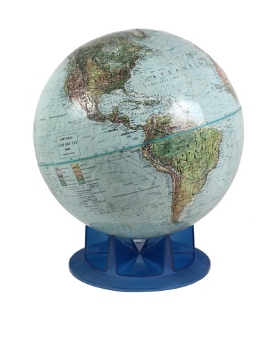 Vintage Globe, Light Blue/Blue