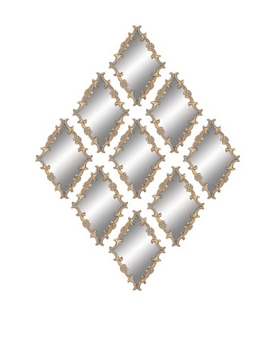 UMA Metal Wall Mirrors, Set of 9