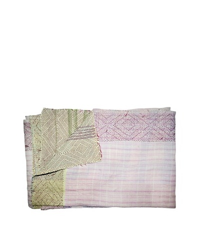 Vintage Kantha Throw, Multi, 60 x 75