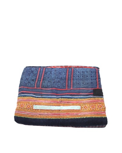 Repurposed Fabric Hmong Blanket, Multi, Full/Queen