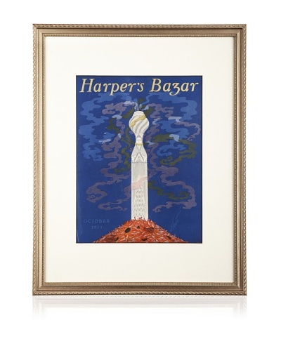 Original Harper’s Bazaar cover dated 1923. by Erte. 16″X20″ framed