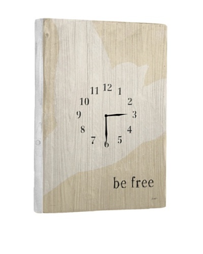Be Free Reclaimed Wood Clock