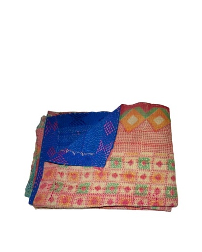 Vintage Preeti Kantha Throw, Multi, 60 x 90