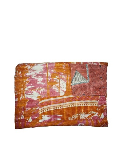 Vintage Kantha Throw, Multi, 60 x 75