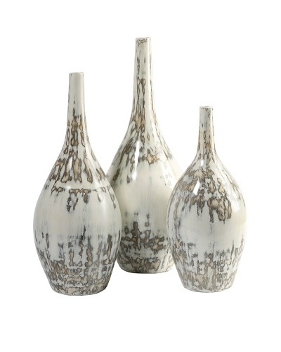 Set of 3 Hampton Mexican Clay Pottery Vases
