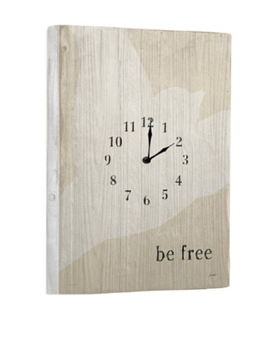 Be Free Reclaimed Wood Clock