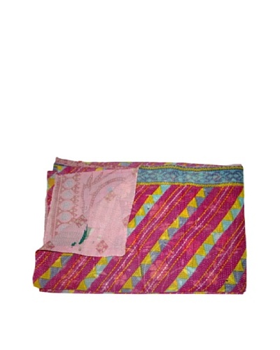 Vintage Kantha Throw Gowri, Multi, 60 x 90