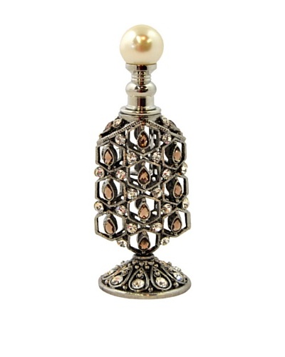 Bejeweled Geometric Filigree Perfume Bottle