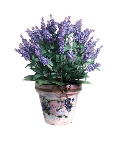 Lavender In Twine Pot [Lavender/Green]