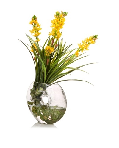 Yellow Flower Donut Vase