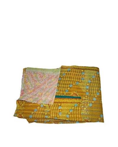 Vintage Karishma Kantha Throw, Multi, 60 x 90