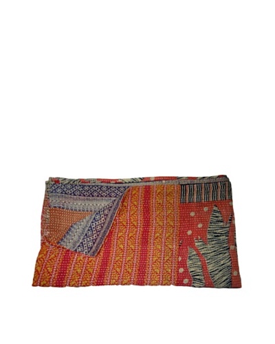 Vintage Navneet Kantha Throw, Multi, 60″ x 90″