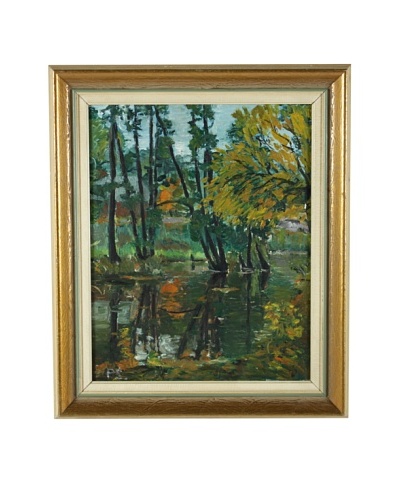 Pond Reflections Framed Landscape