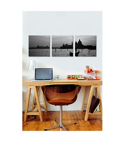 Venice Panoramic Giclée Canvas Print Triptych