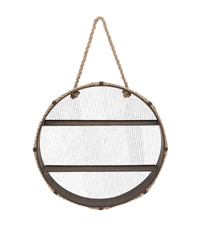 Metal Wall Shelf with Rope