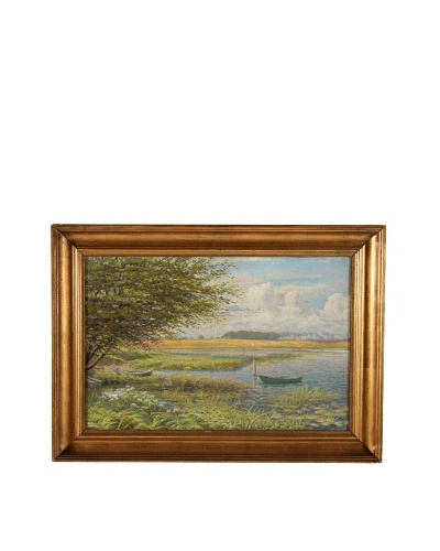 Rowboats, 1918 Framed Artwork