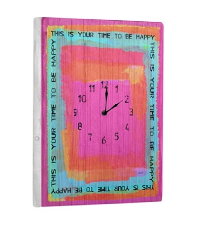 This Is Your Time Reclaimed Wood Clock