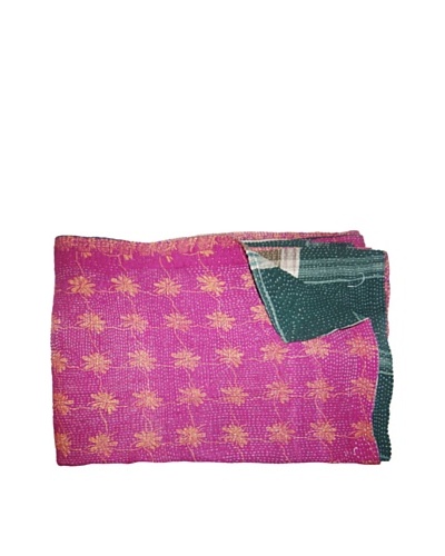 Vintage Kantha Throw, Multi, 60 x 75