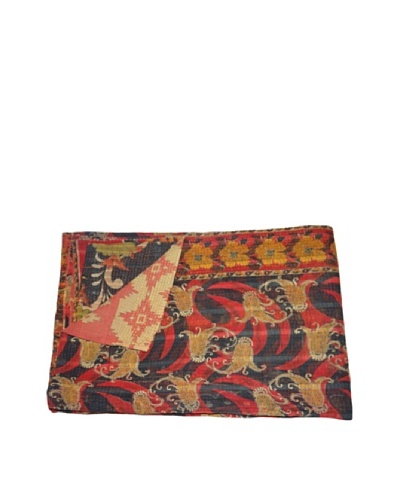 Vintage Parul Kantha Throw, Multi, 60 x 90