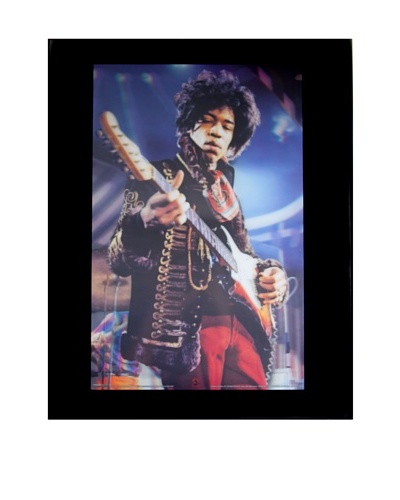 Jimi Hendrix Framed 3-D Hologram Poster