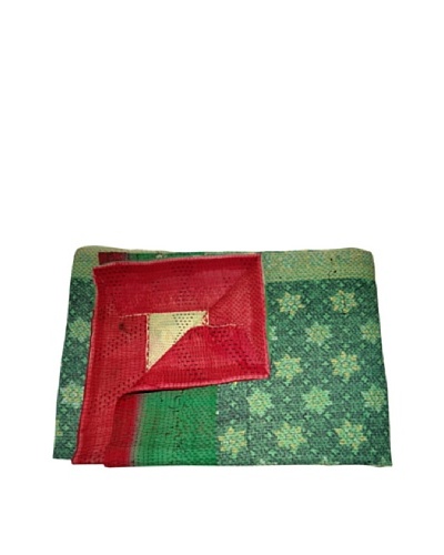 Vintage Karishma Kantha Throw, Multi, 60 x 90